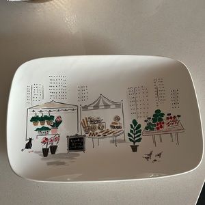 Kate Spade Lenox “To Market” Serving Platter with Rounded Corners